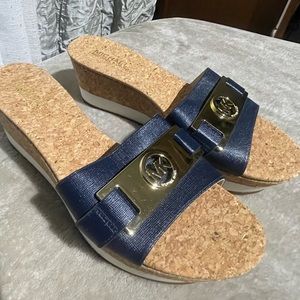 Michael Kors wedges size 8 Blue